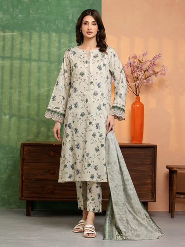 Desert Bloom Unstitched Lawn Ensemble